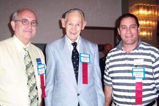 Daniel Gosling, Second Vice-President of the C.NA.; James Charlton, Honorary President of the C.N.A.; Bruce Benoit 