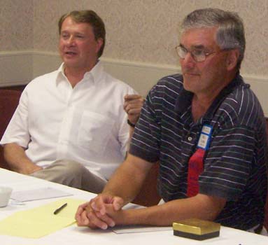 Robert Forbes and Bill Kamb at the Enthusiasts of Newfoundland Numismatics Meeting