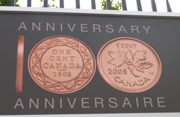 100th Anniversary Sign Royal Canadian Mint
